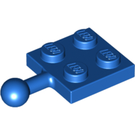 Lego Plate 2 x 2 with Towball / Blue