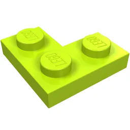 Plate 2 x 2 Corner / Lime