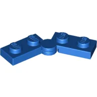 Hinge Plate 1 x 4 Swivel Top / Base - Solid Clip [Complete Assembly] / Blue