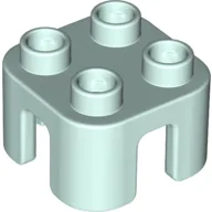 Duplo Chair with no Back / Stool / Light Aqua