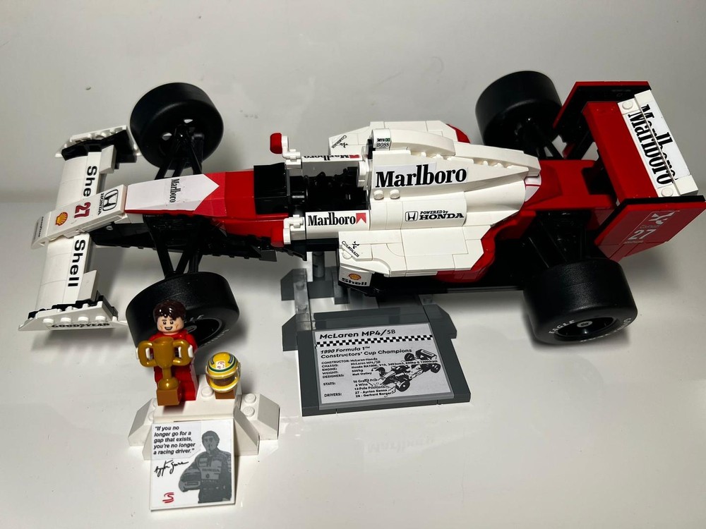 Lego F1 1990 McLaren Honda MP4/5B & Ayrton Senna (Set10330 + 151 parts)