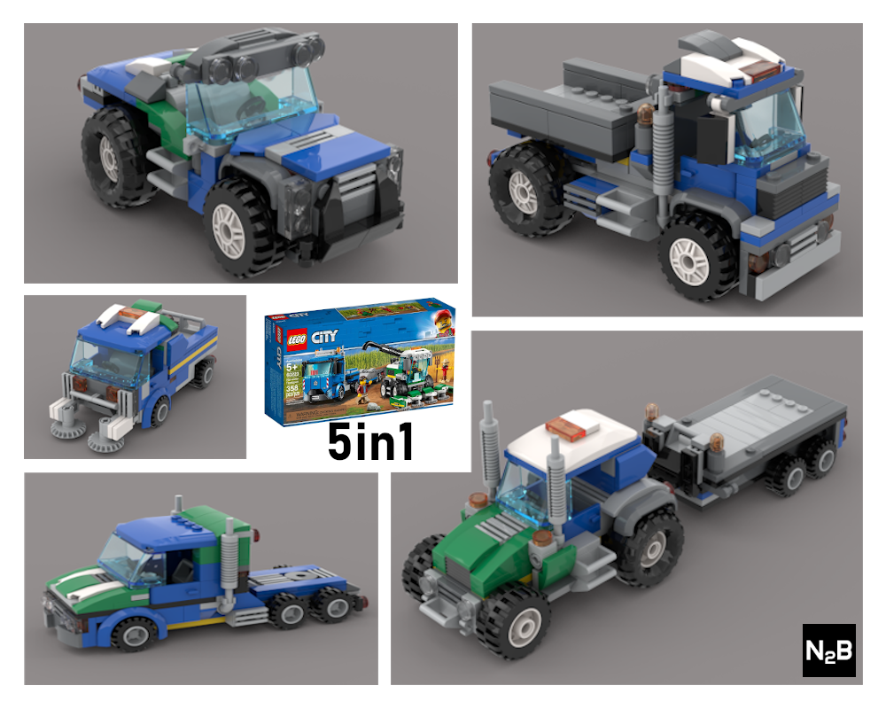 Lego Instructions Pack 5 in 1 Alternative builds set 60223