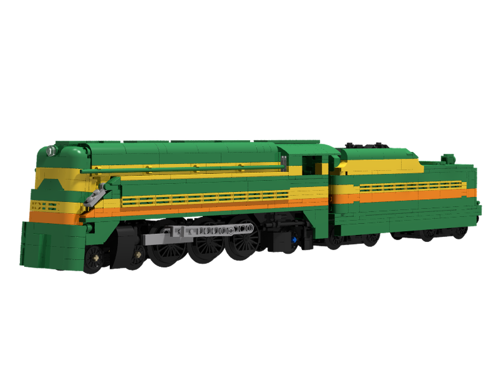Lego Seaboard Airline P-1 4-6-2 Streamlined Pacific, Silver Meteor