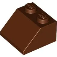 Brick Sloped 45° 2 x 2 / Reddish Brown