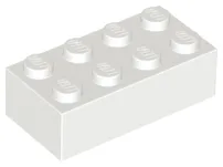 Brick 2 x 4 / White