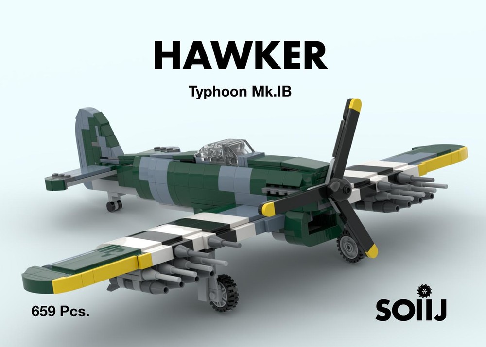 Lego Hawker Typhoon Mk.Ib - Fighter/Strike aircraft 1:35