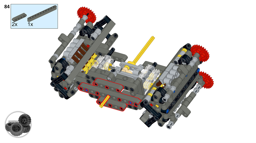 Lego Functioning Subaru Impreza flat four 16 valve Lego technic boxer engine
