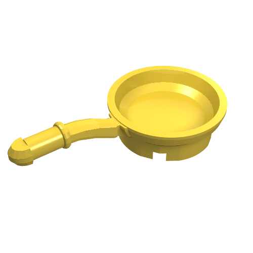 Lego Equipment Frying Pan [Kitchen Implements Kit] / Yellow