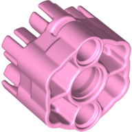 Lego Launcher, Weapon Rapid Shooter Six Barrel, 3 Fingers / Bright Pink