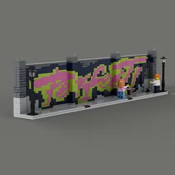 Graffiti fence