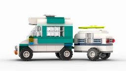 11036 Camper van and trailer