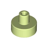 Tile Special Round 1 x 1 with Hollow Bar / Yellowish Green