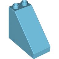 Lego Duplo Brick 4 x 2 x 3 Slope 45° / Medium Azure
