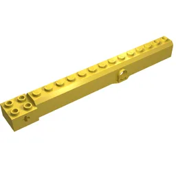 Crane Arm Outside, Wide with Pin Hole at Mid-Point / Yellow