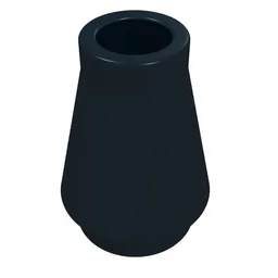 Cone 1 x 1 [No Top Groove] / Black