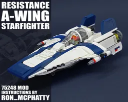 Blue Leader A-Wing set 75248 MOD