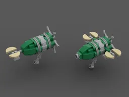 Sever lunar spacecraft (1:110 Saturn V scale)
