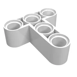 Technic Beam 3 x 3 T-Shape Thick / White