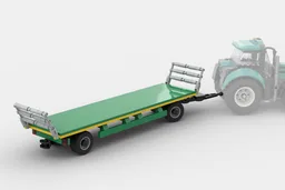 Haybale trailer for lego city tractor 60498