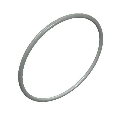 Lego Technic Rubber Belt Medium [24mm ID] [Round Cross Section] / Light Gray