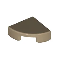 Tile Round 1 x 1 Quarter / Dark Tan
