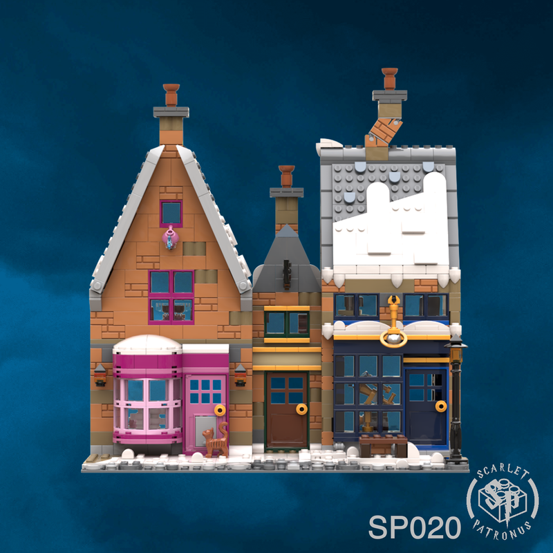 Lego Madam Puddifoot's Tea Shop, Tomes & Scrolls and Wiseacres Wizarding Equipment