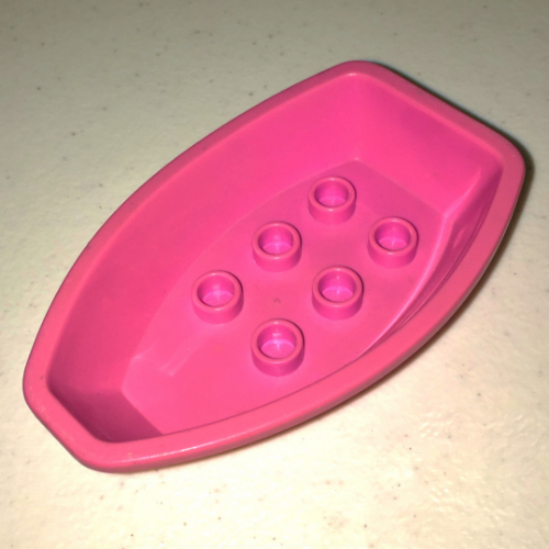 Lego Duplo Boat 4 x 6 x 1 1/3 / Dark Pink