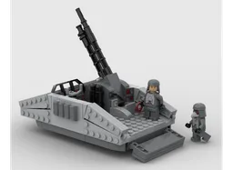 Hovering canon barge