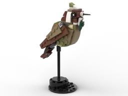 Green Bearded Helmetcrest (Oxypogon guerinii)