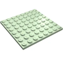 Plate 8 x 8 / Light Green