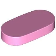 Tile Round 1 x 2 / Bright Pink