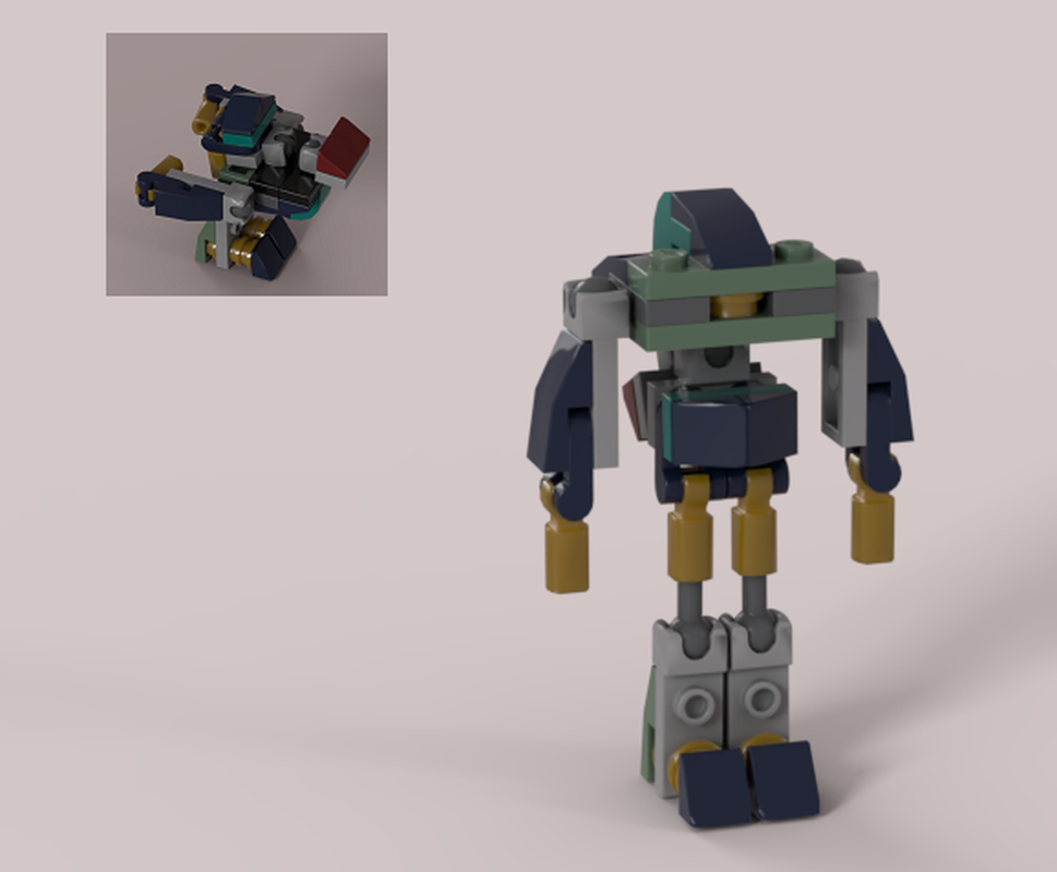Lego Roadrunner transformer from LEGO set 76145: Eternals' Aerial Assault