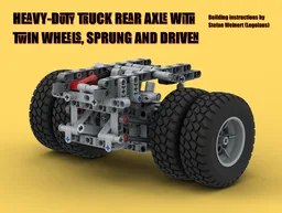 Heavy-Duty Rear Axle with Twin Wheels, sprung and driven