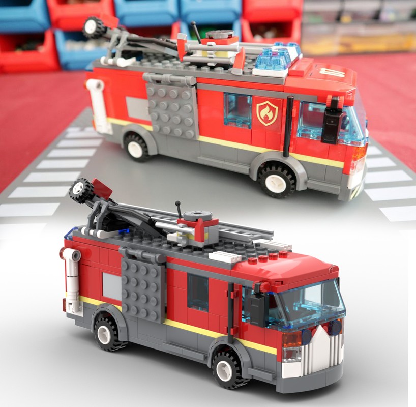 Lego Support Fire Truck (HLF) Alternate for 60216