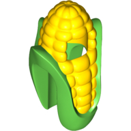 Lego Costume Corn Cob Suit with Green Leaves Print / Yellow