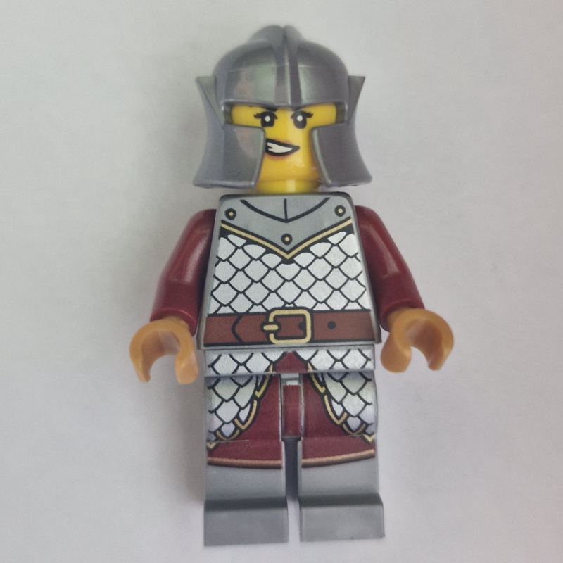 Lego Griffin Knight, Female, Dark Red Arms