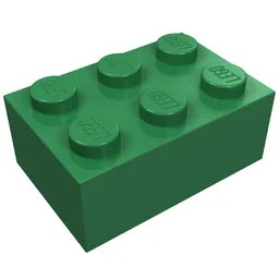 Brick 2 x 3 / Green