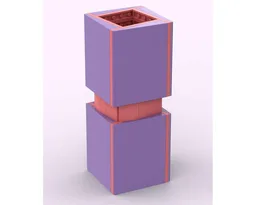 Brick Vase Quadratum Lavendula