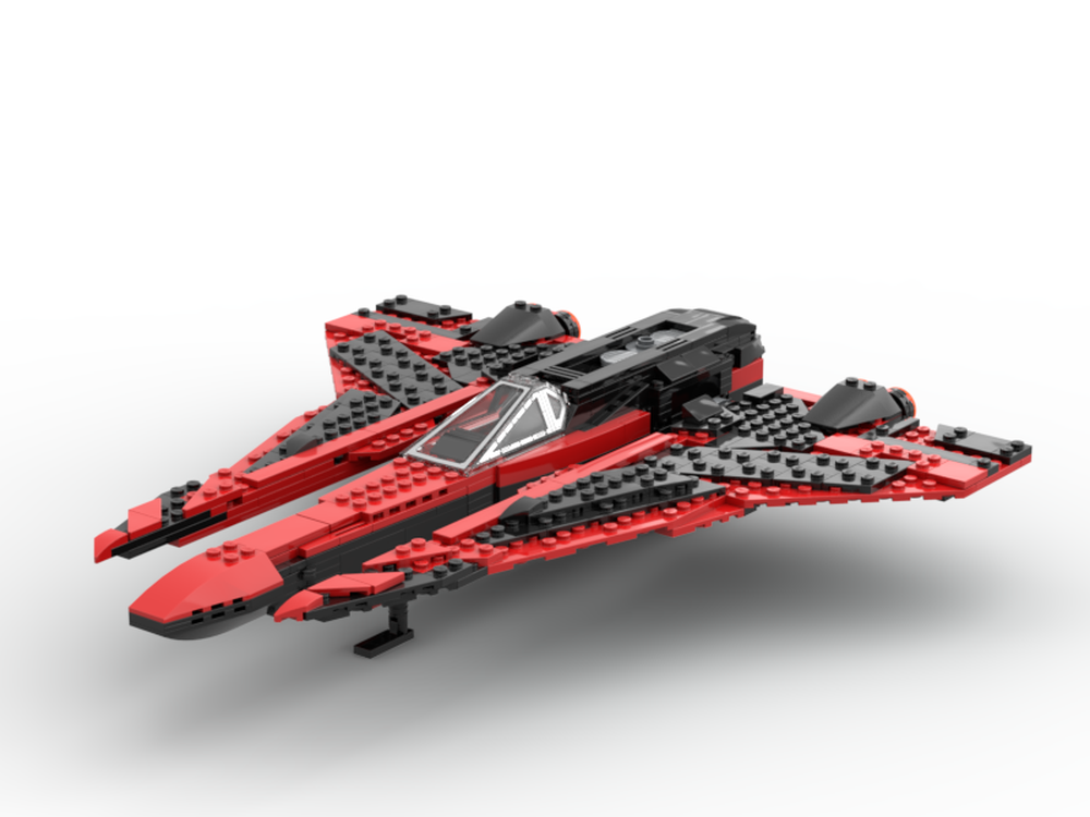 Lego Modded X-Wing/Mandalorian starfighter