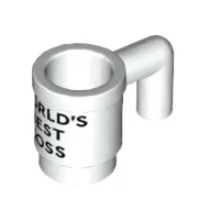 Equipment Cup / Mug with Black 'WORLD'S BEST BOSS' Print