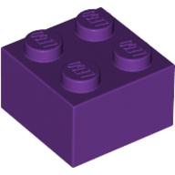 Lego Brick 2 x 2 / Purple