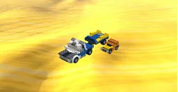 5765 truck with car trailer