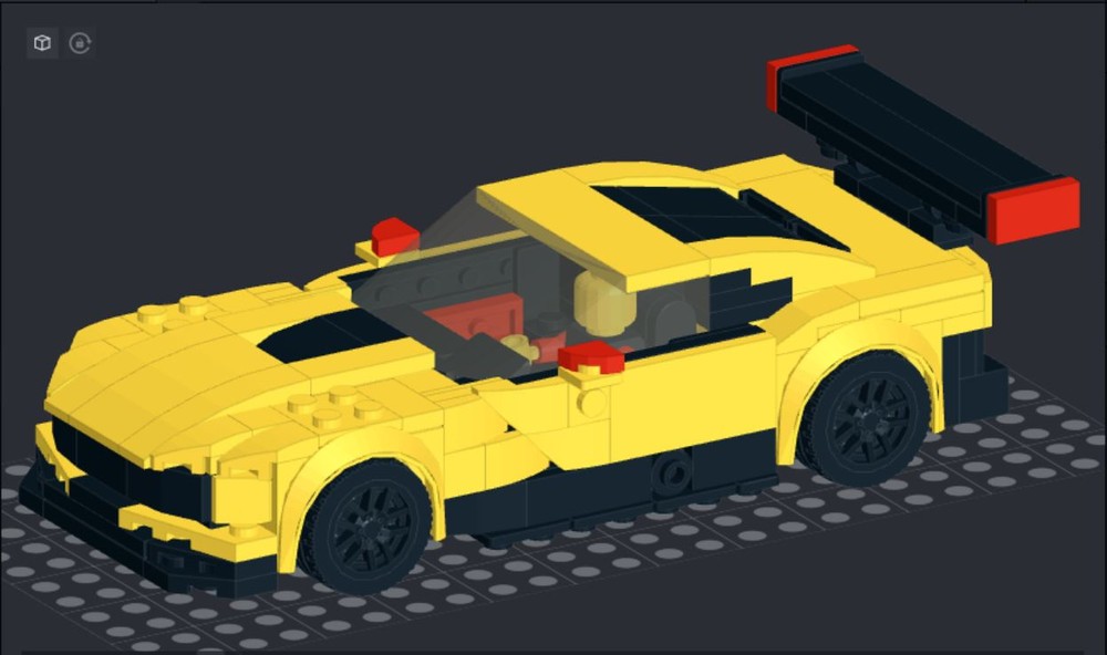 Lego Corvette C7R - 8 Stud - REVISED!!!