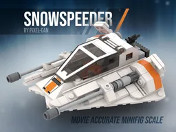 PiXEL-DANs T-47 Snowspeeder - ACCURATE MINFIG SCALE - Playset / 1 Pilot Edition