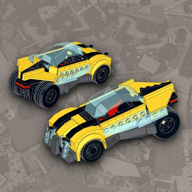 Lego Cyberpunk car WINDSLIDER