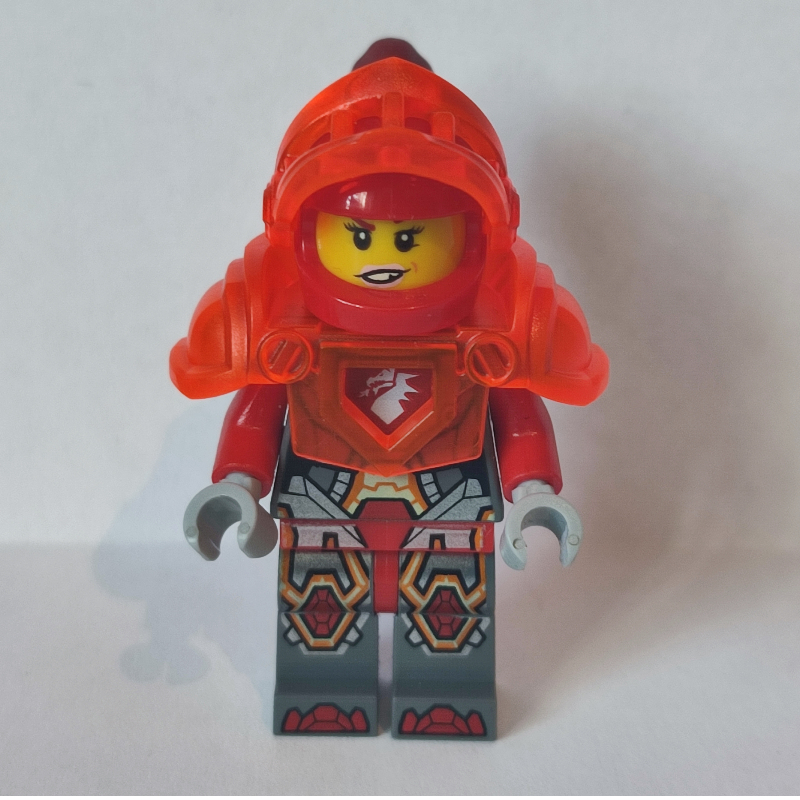 Lego Macy Halbert with Trans-Neon Orange Armor