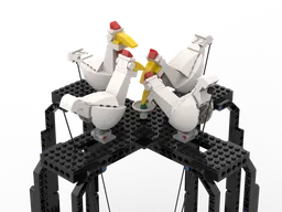 Pecking chicken toy