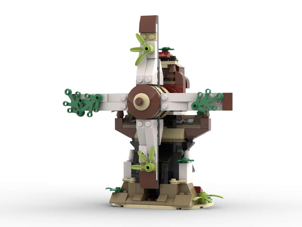 Lego Abandoned Windmill Alternate (with crank)