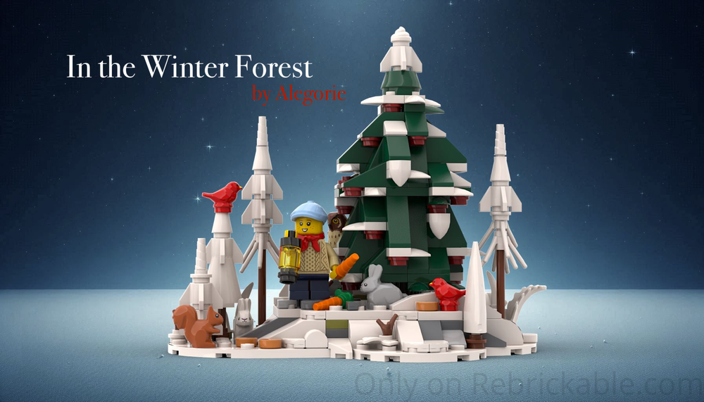 Lego In the winter forest