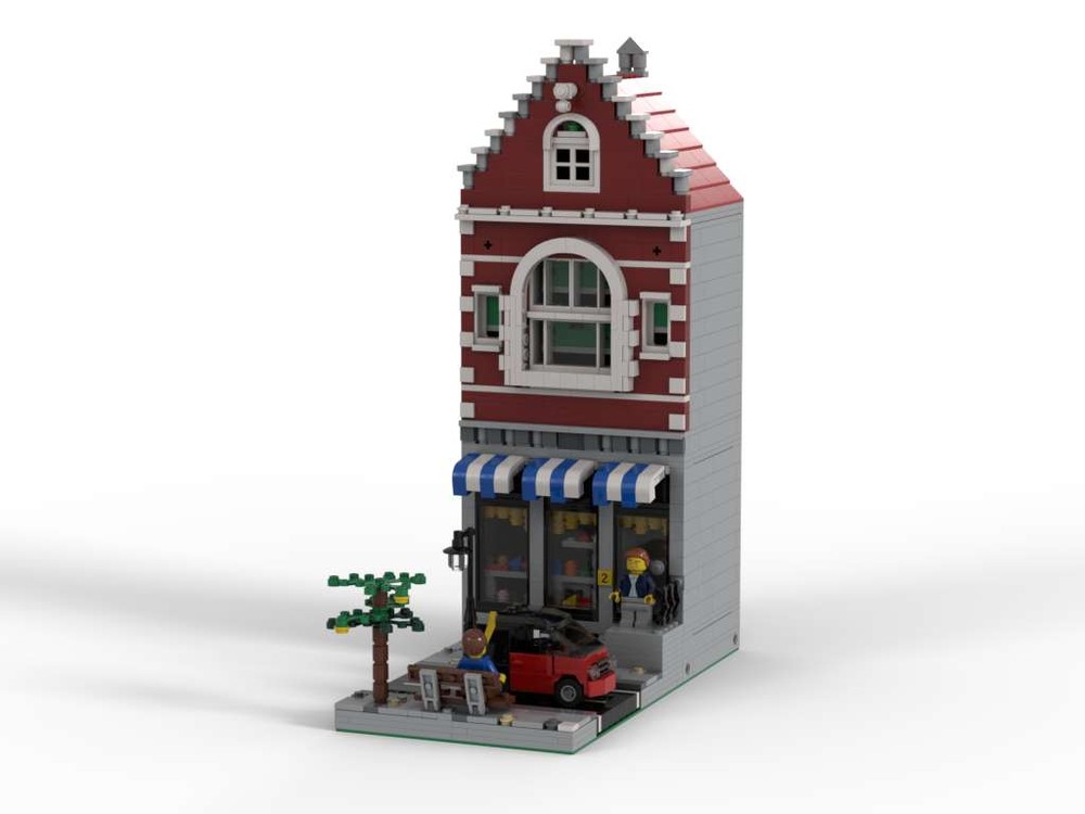 Lego Modular Dark red shop